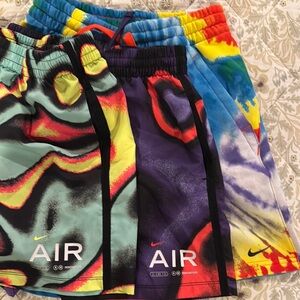 3 pairs of Nike Kids Colorful Shorts